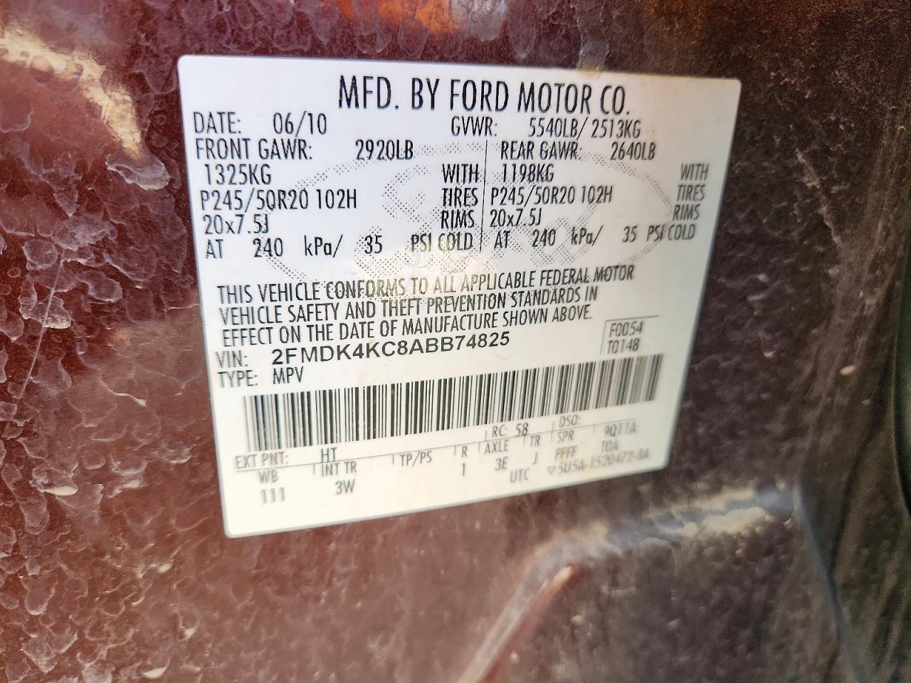2010 FORD EDGE