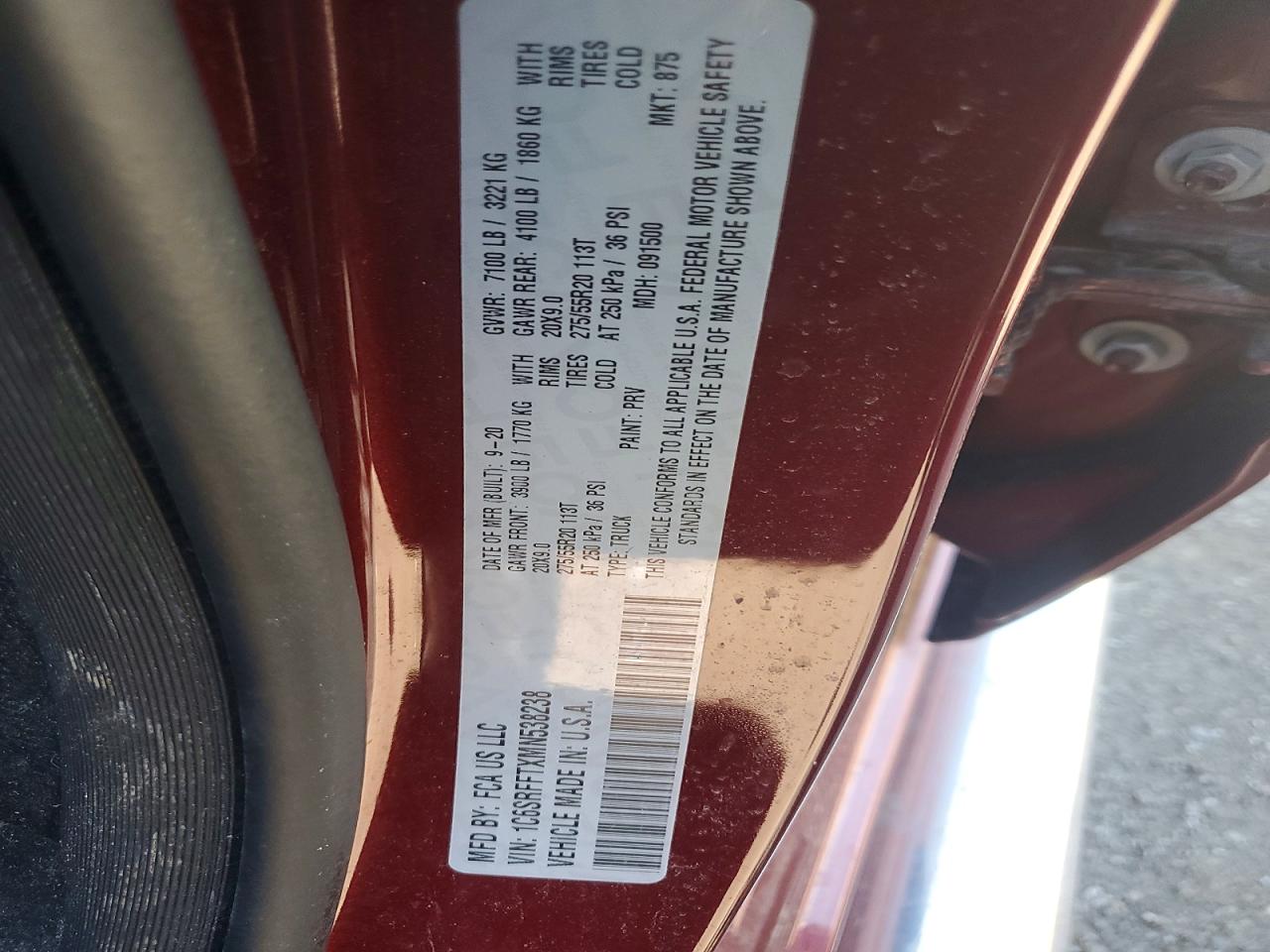 2021 RAM 1500