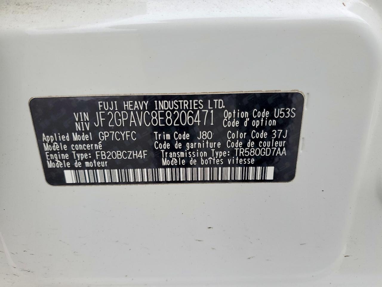 2014 SUBARU XV