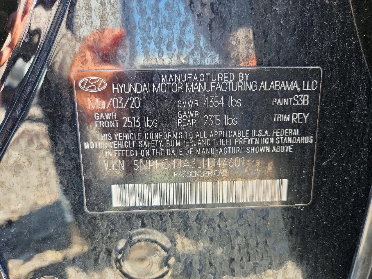2020 HYUNDAI SONATA
