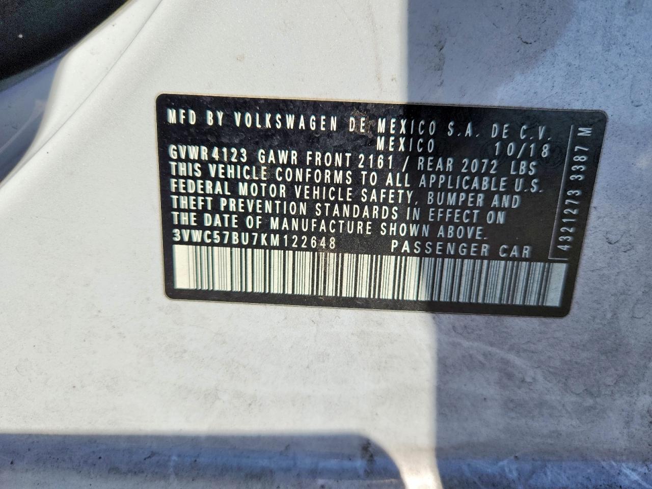 2019 VOLKSWAGEN JETTA