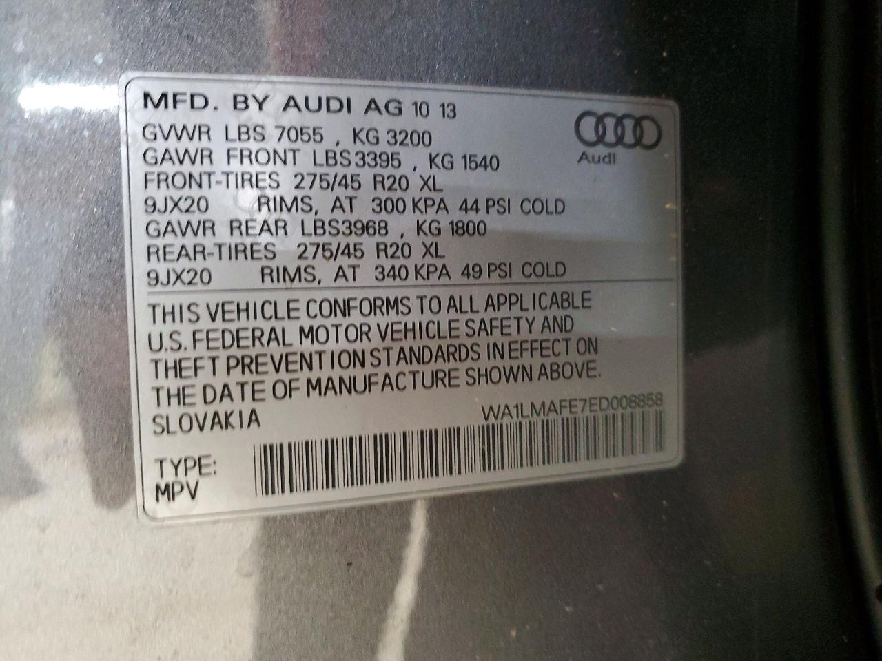 2014 AUDI Q7