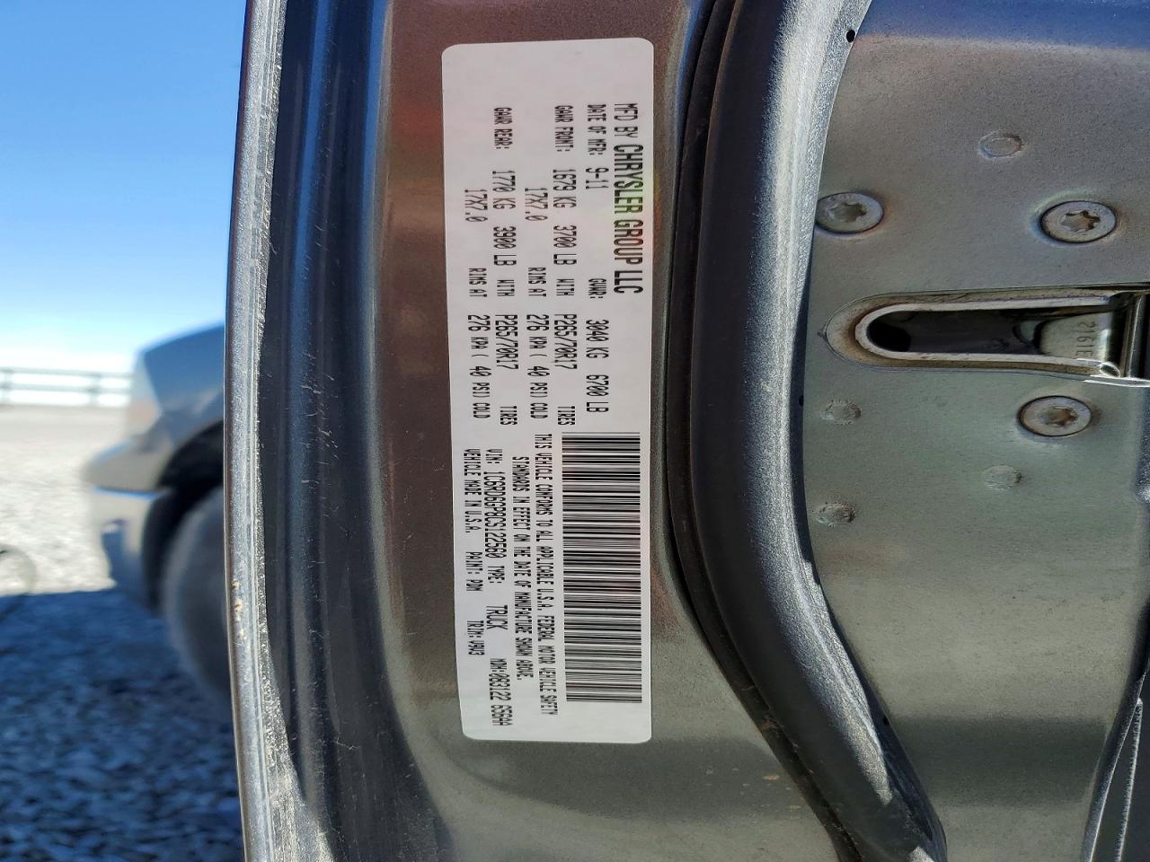 2012 DODGE RAM 1500