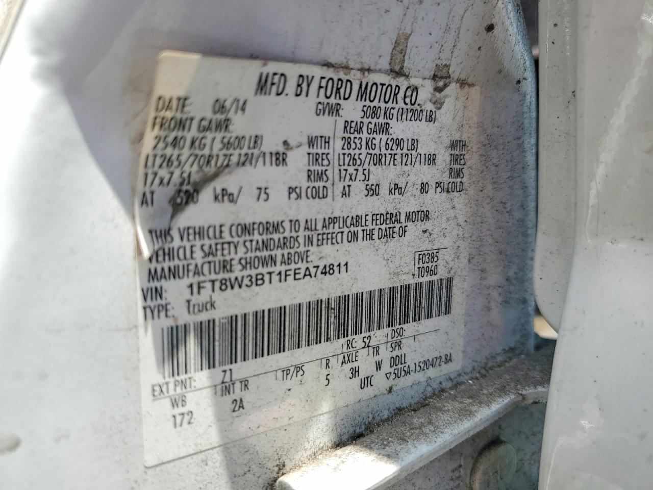 2015 FORD F350