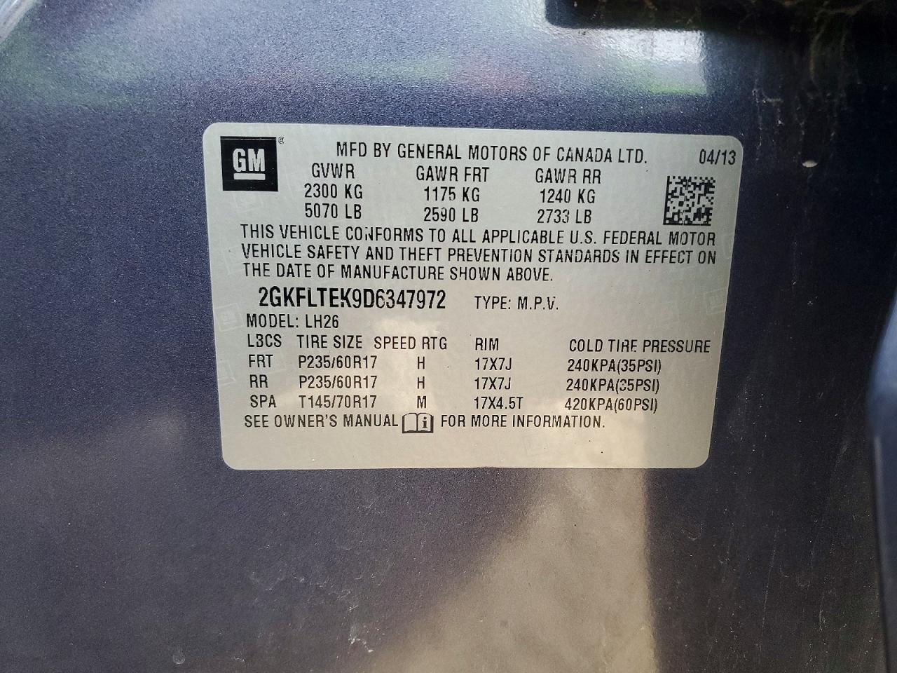 2013 GMC TERRAIN