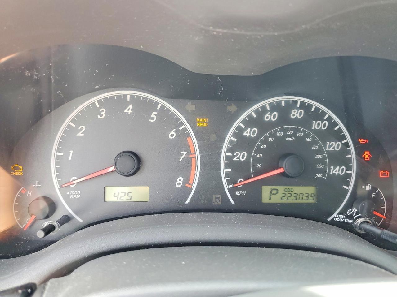 2009 TOYOTA COROLLA