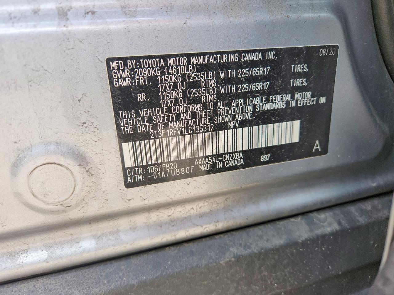 2020 TOYOTA RAV4