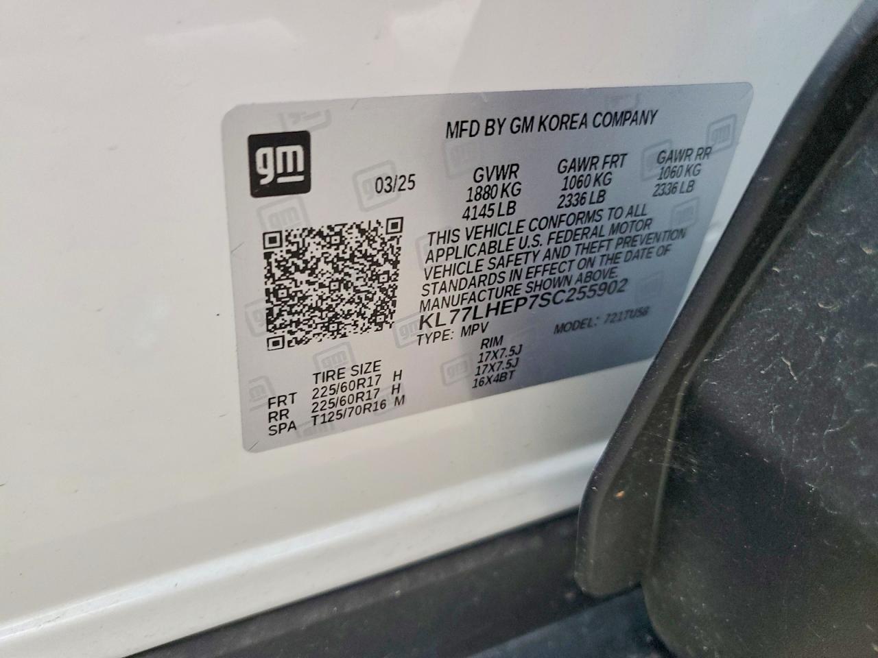 2025 CHEVROLET TRAX