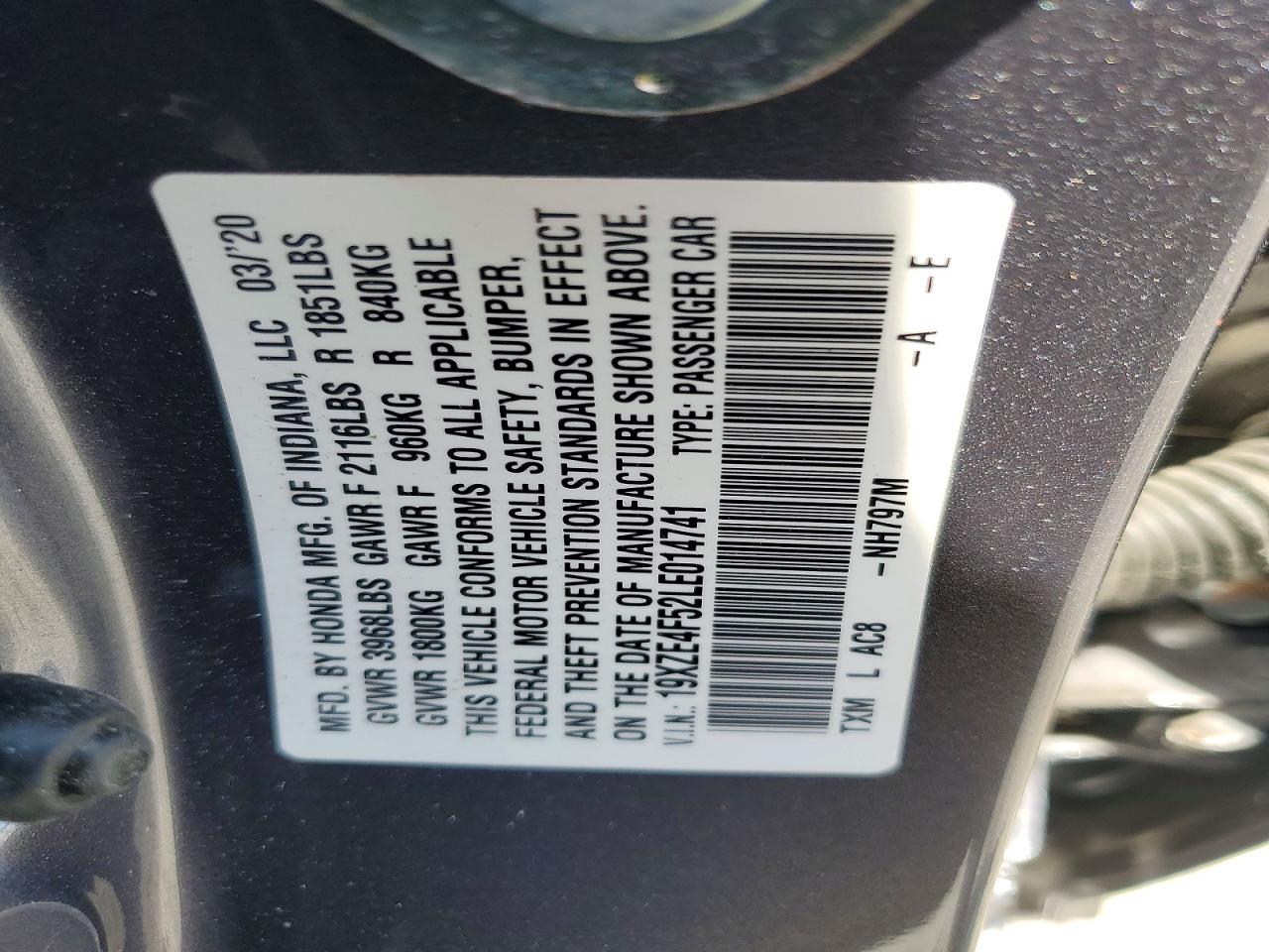 2020 HONDA INSIGHT