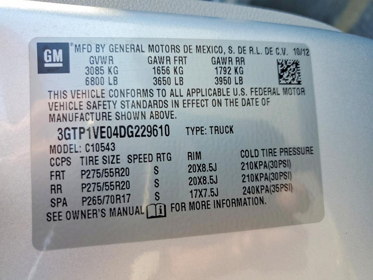 2013 GMC SIERRA