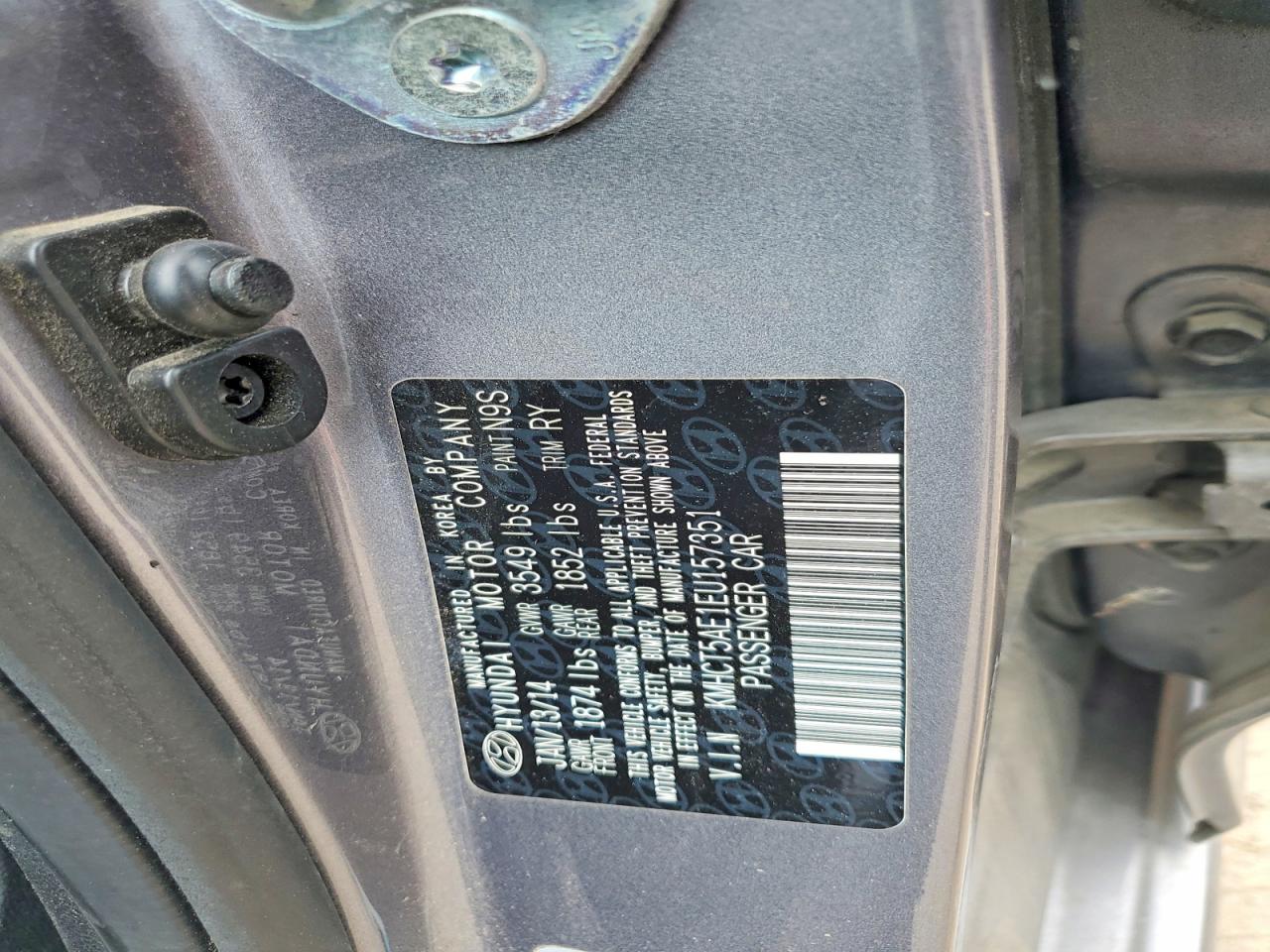 2014 HYUNDAI ACCENT
