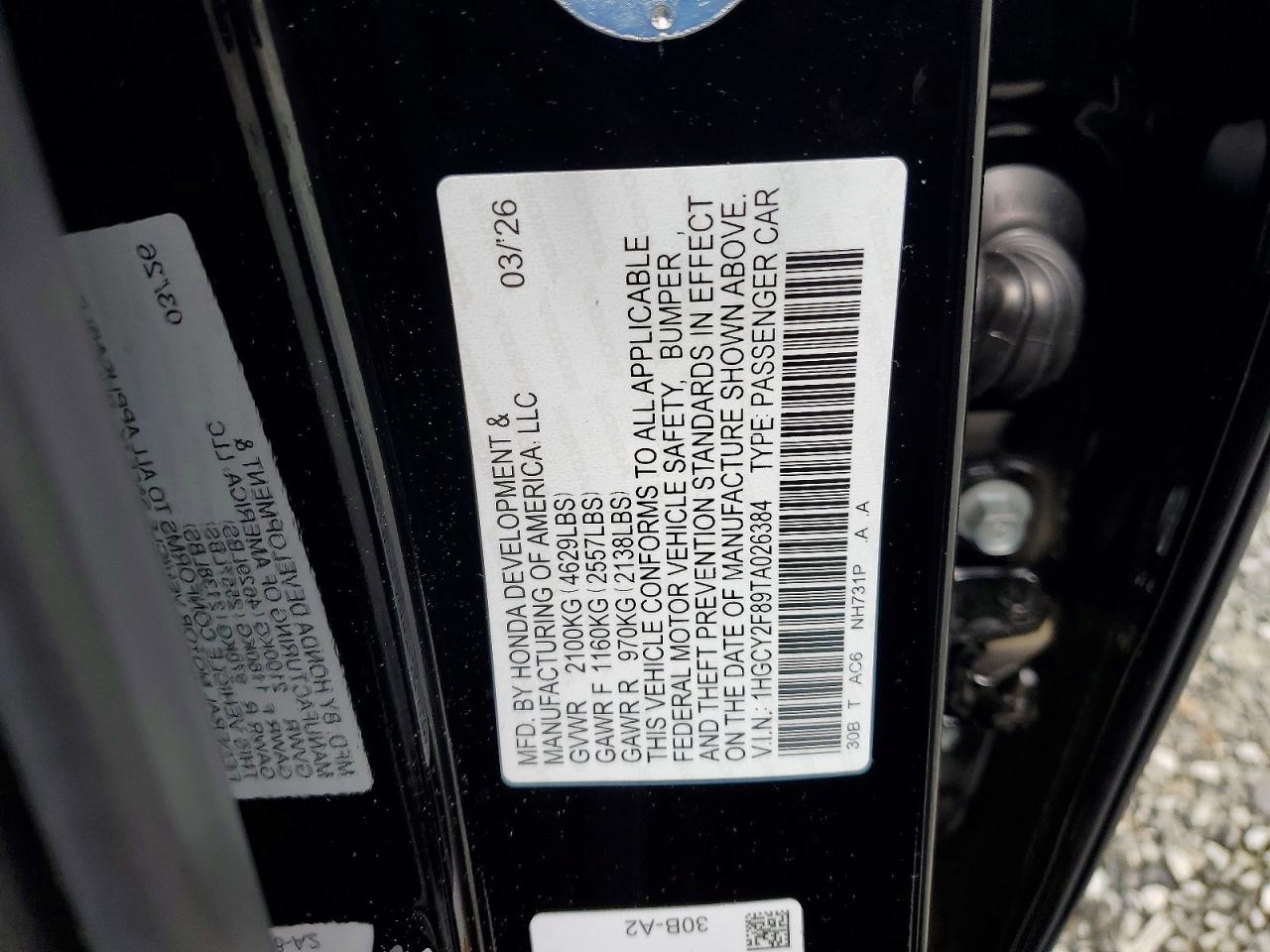 2026 HONDA ACCORD