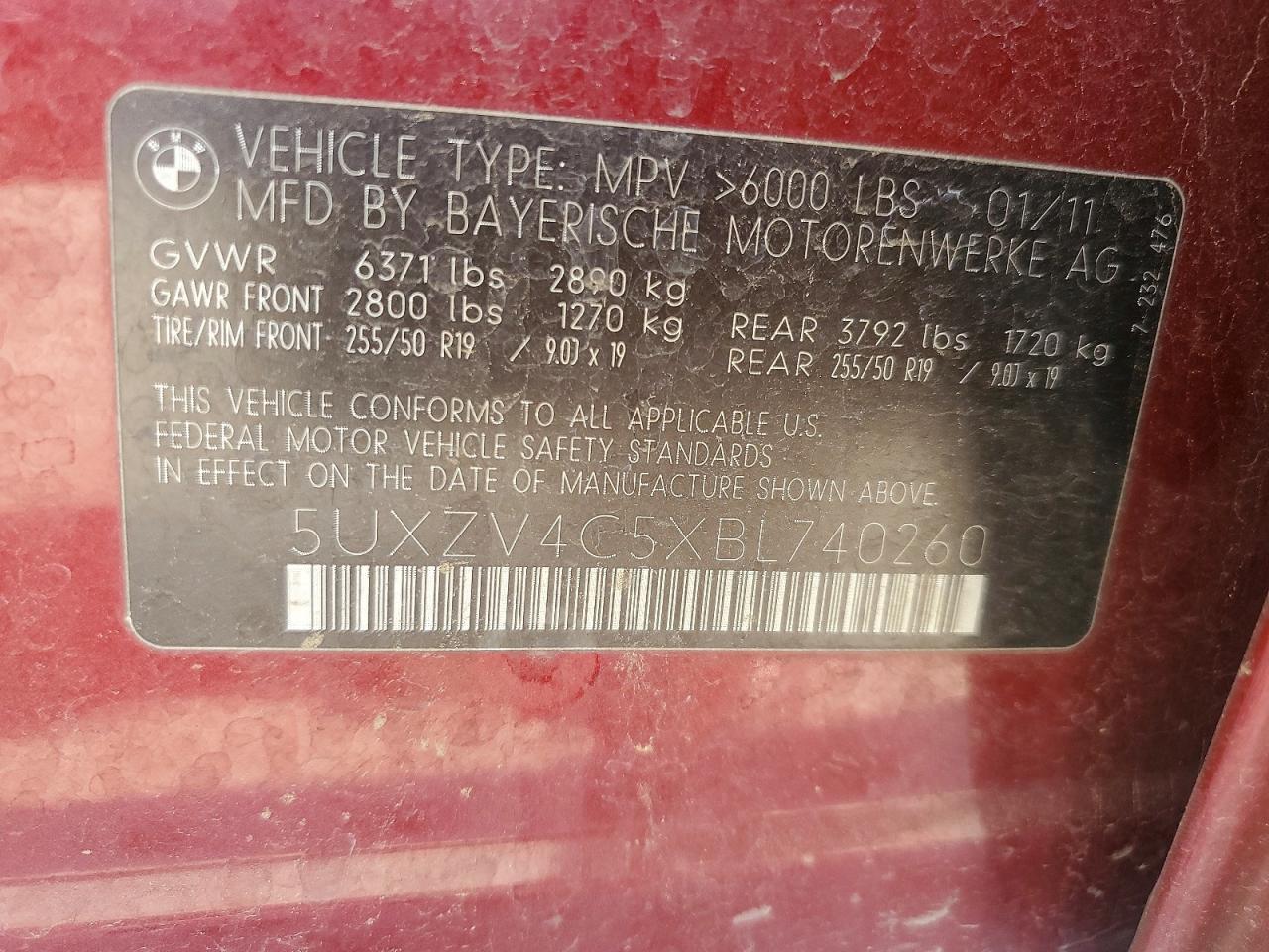 2011 BMW X5