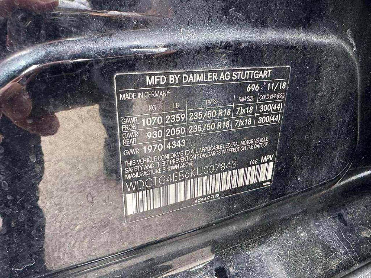 2019 MERCEDES-BENZ GLA-CLASS