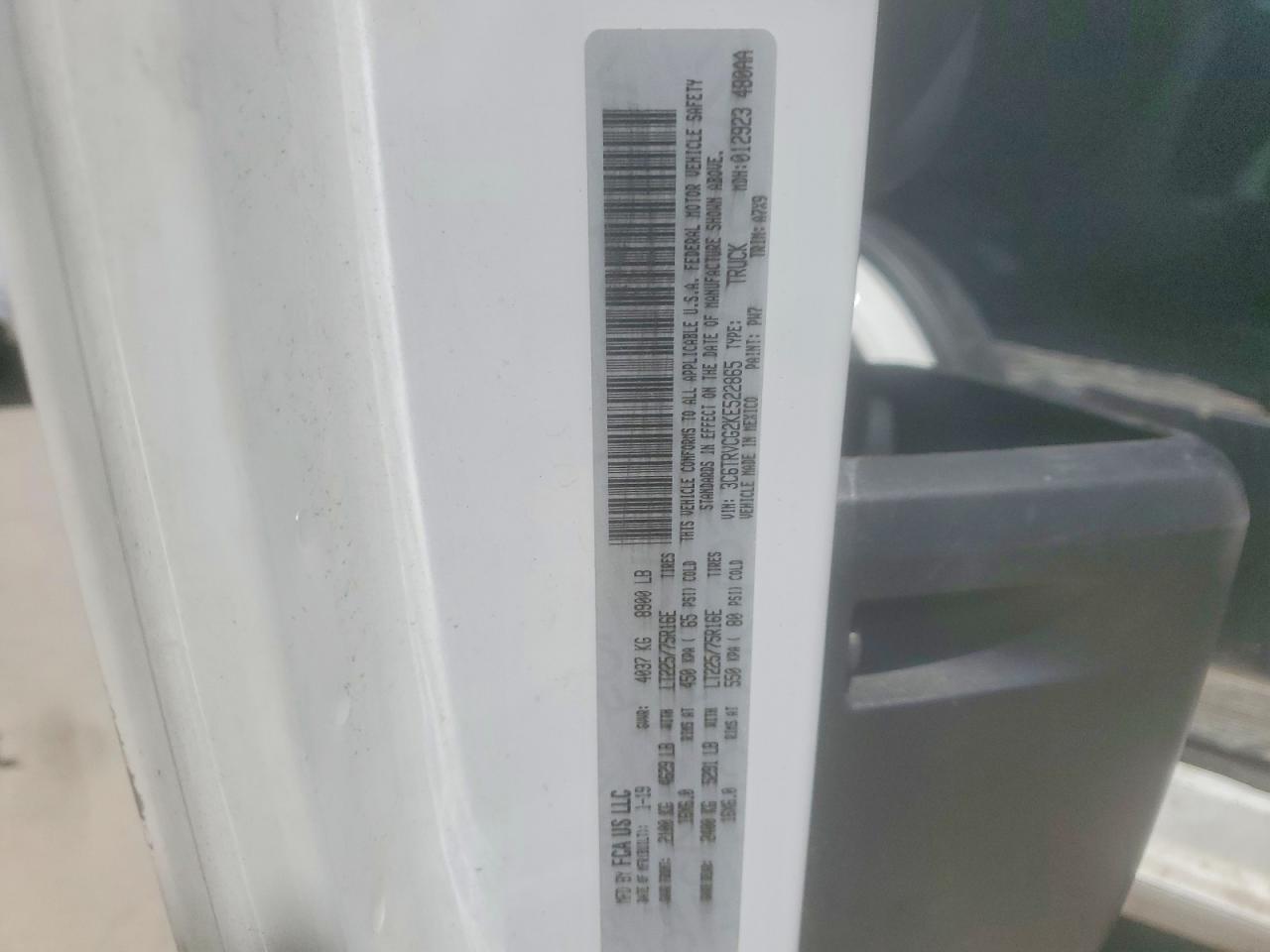 2019 RAM PROMASTER