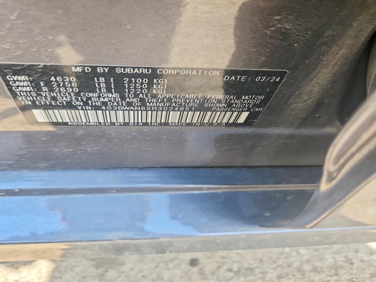 2024 SUBARU LEGACY