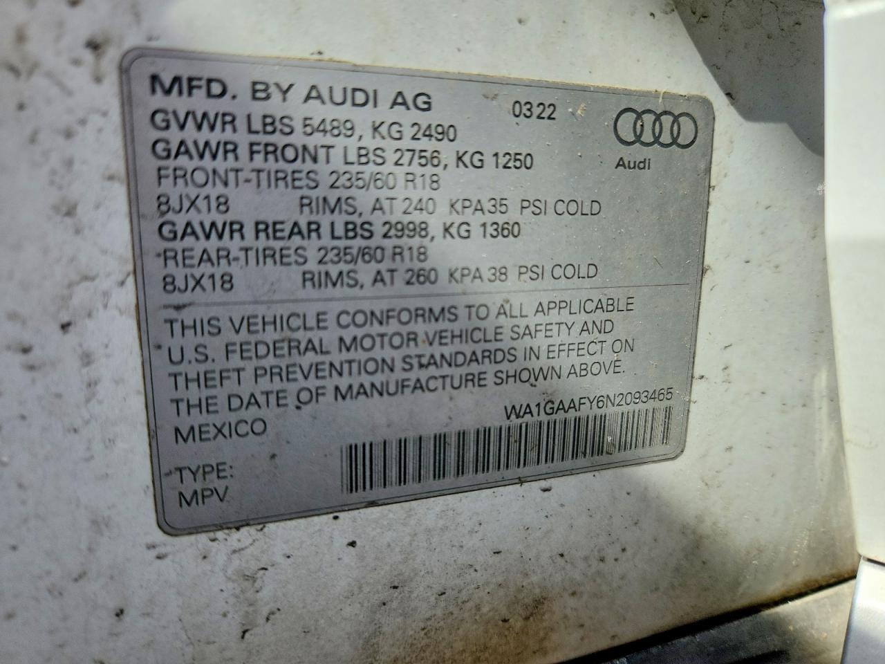 2022 AUDI Q5