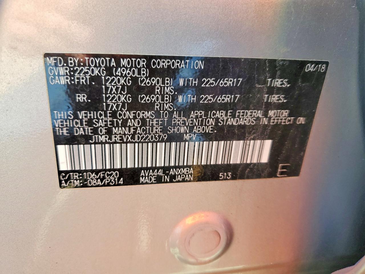 2018 TOYOTA RAV4