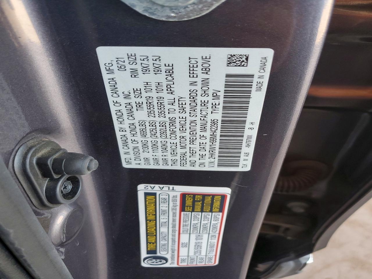 2021 HONDA CRV