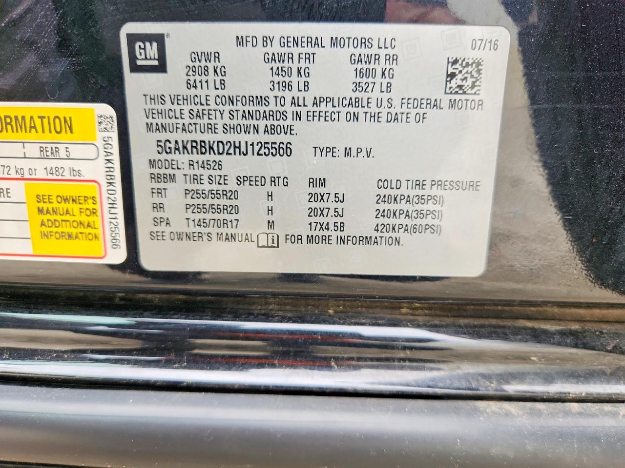 2017 BUICK ENCLAVE