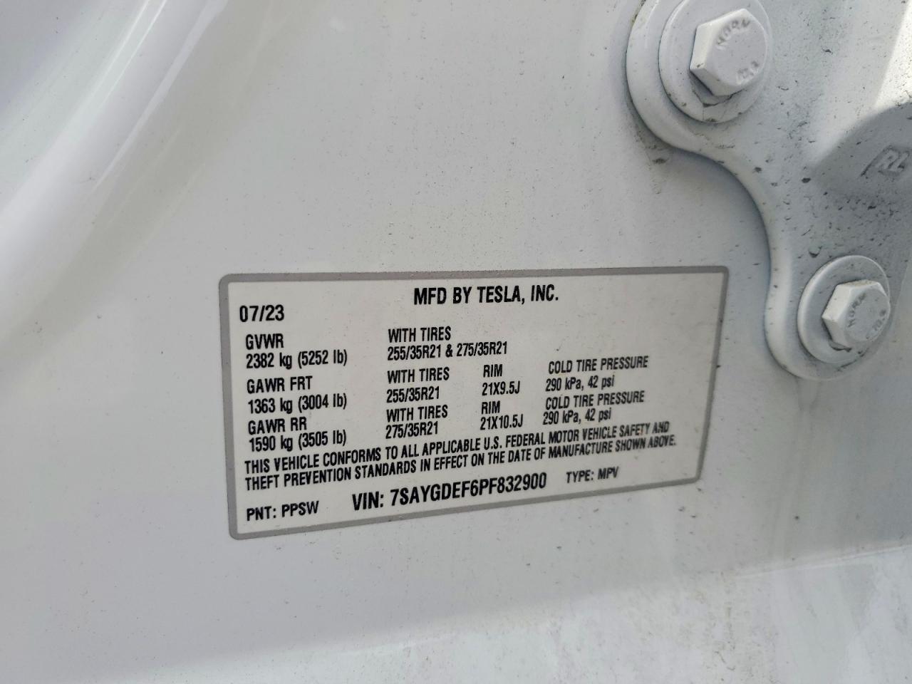 2023 TESLA MODEL Y