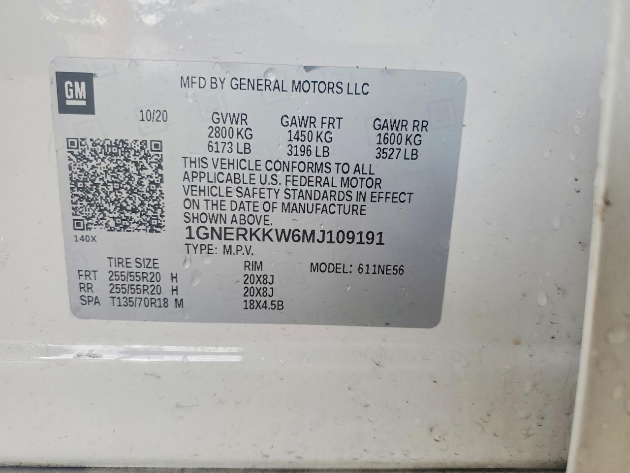 2021 CHEVROLET TRAVERSE