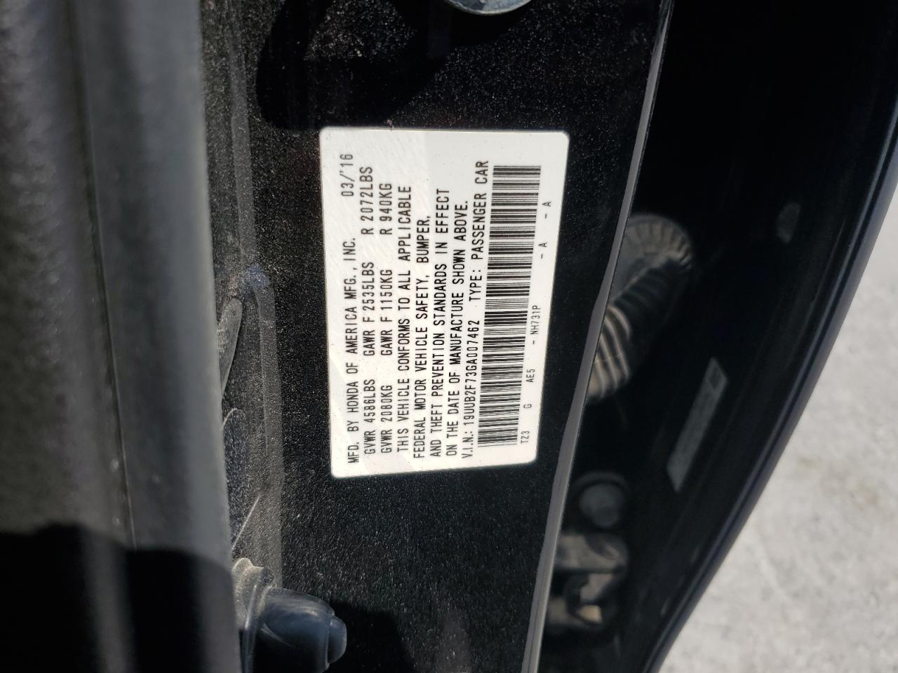 2016 ACURA TLX