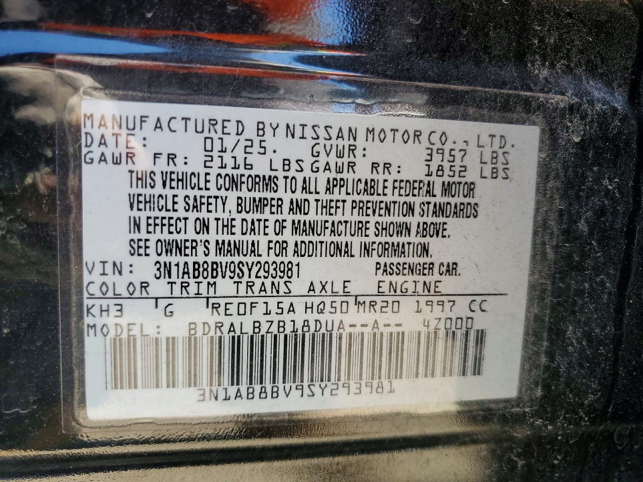 2025 NISSAN SENTRA