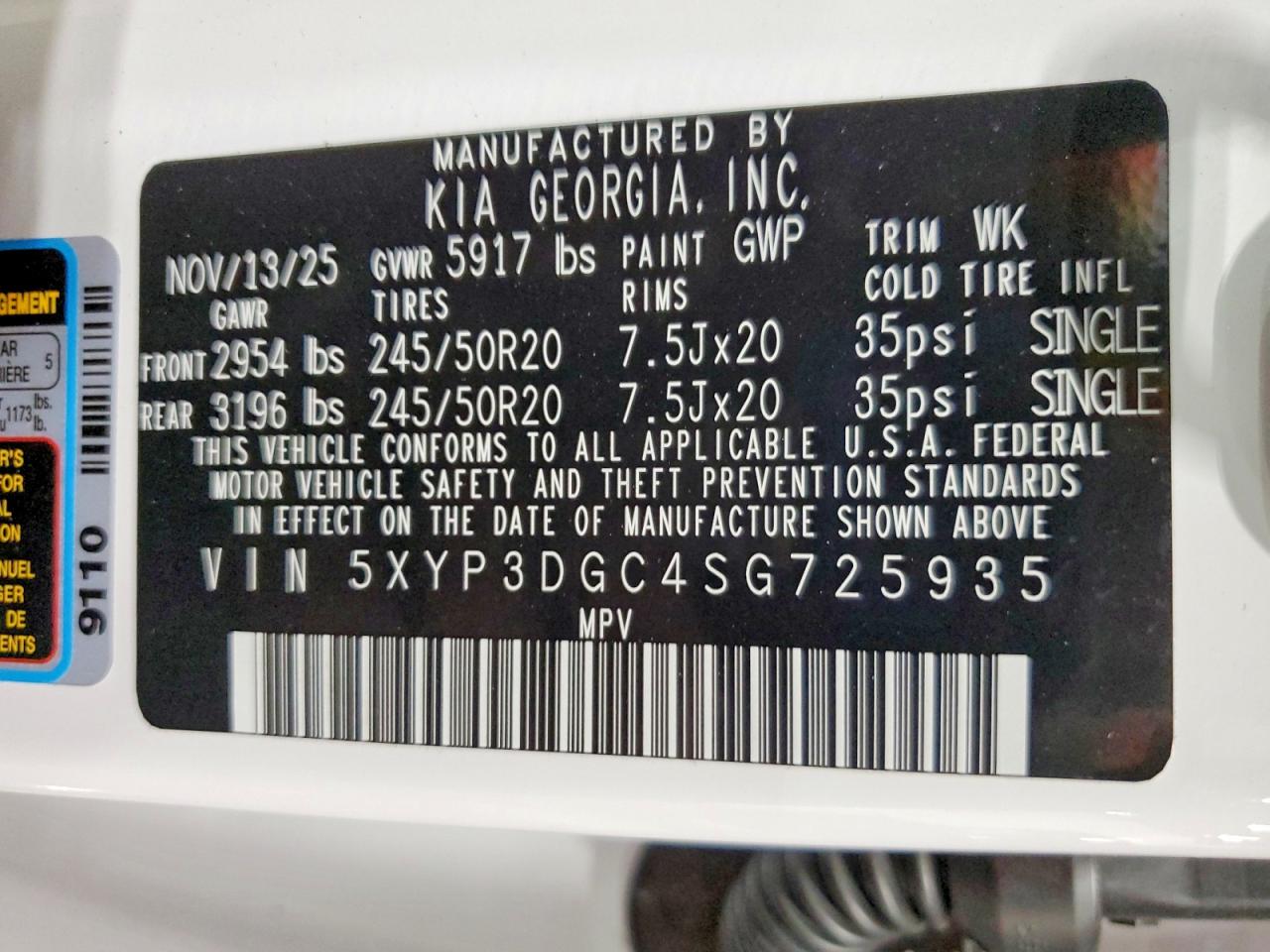 2025 KIA TELLURIDE