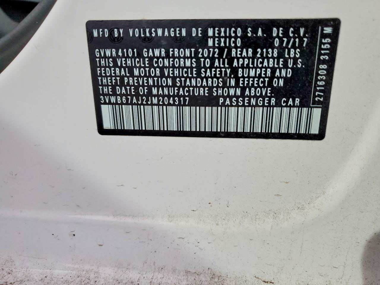 2018 VOLKSWAGEN JETTA