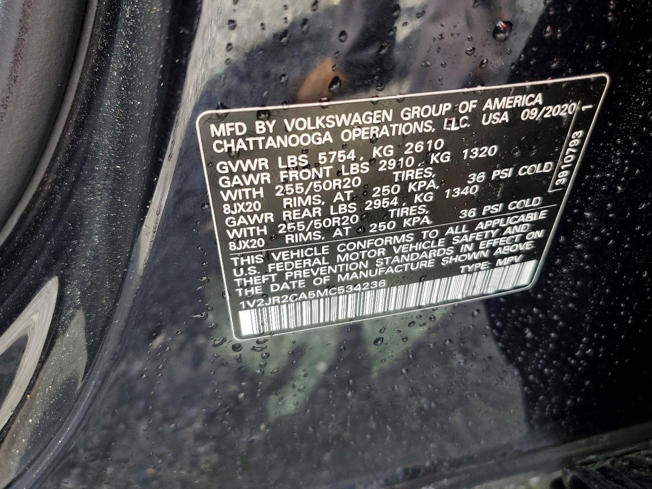 2021 VOLKSWAGEN ATLAS