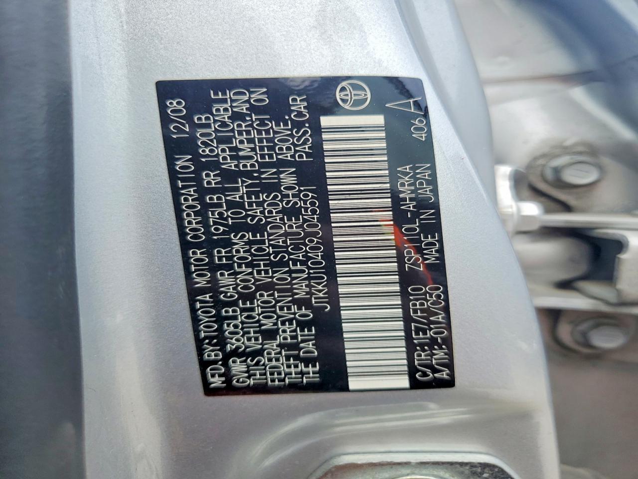 2009 SCION XD