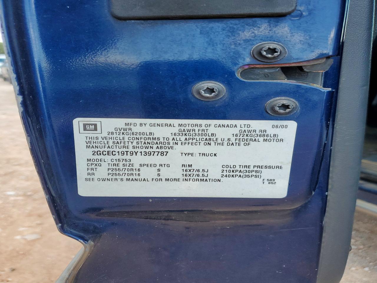 2000 CHEVROLET SILVERADO