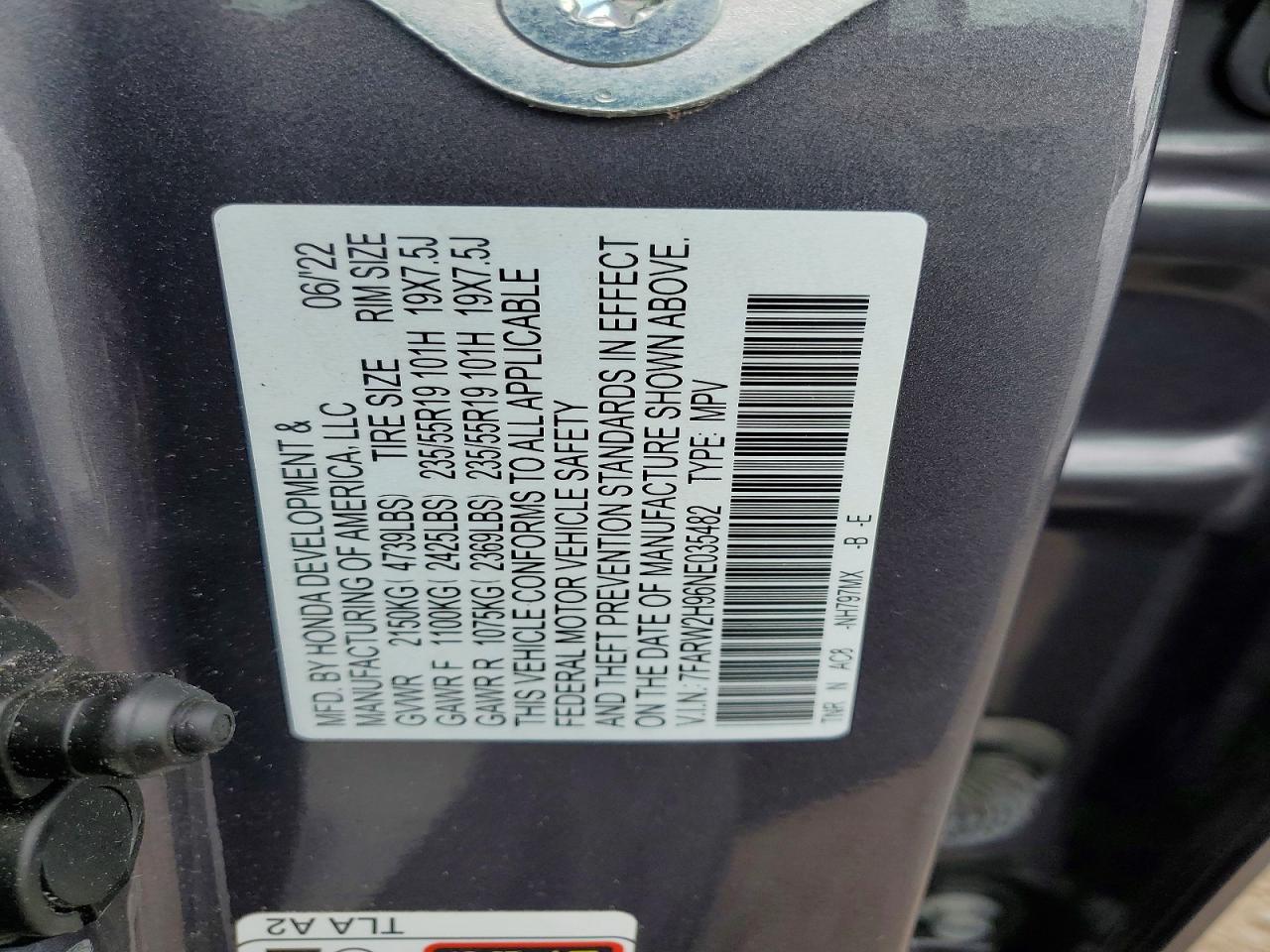 2022 HONDA CRV