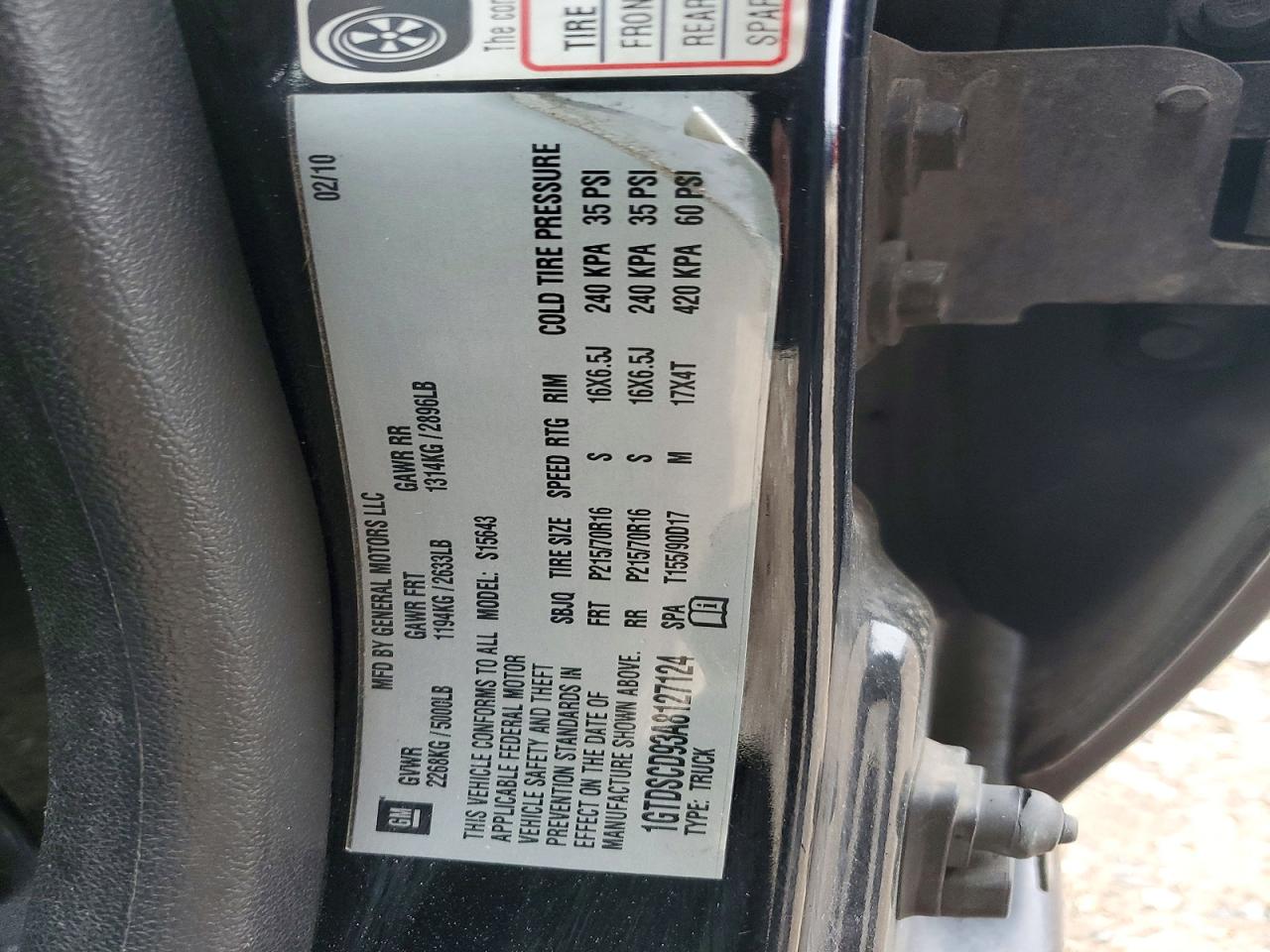 2010 GMC CANYON
