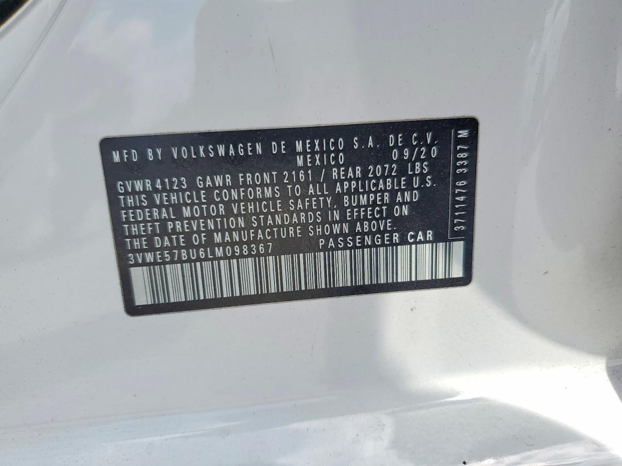 2020 VOLKSWAGEN JETTA