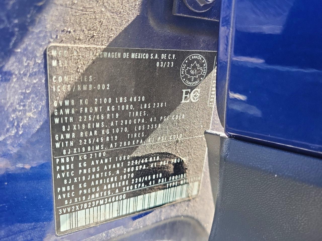 2023 VOLKSWAGEN TAOS SEL