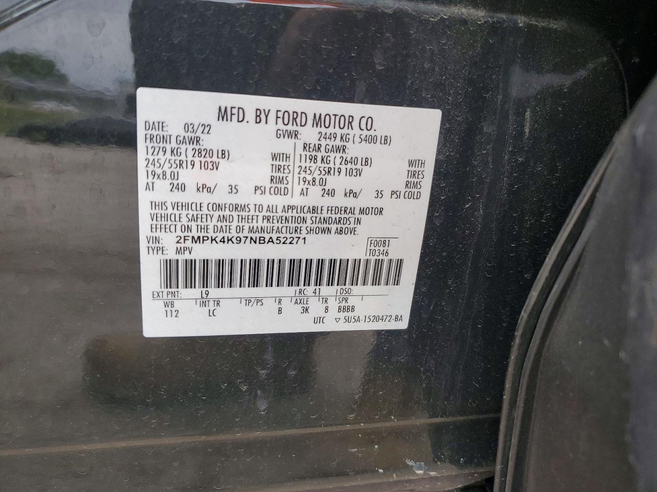 2022 FORD EDGE