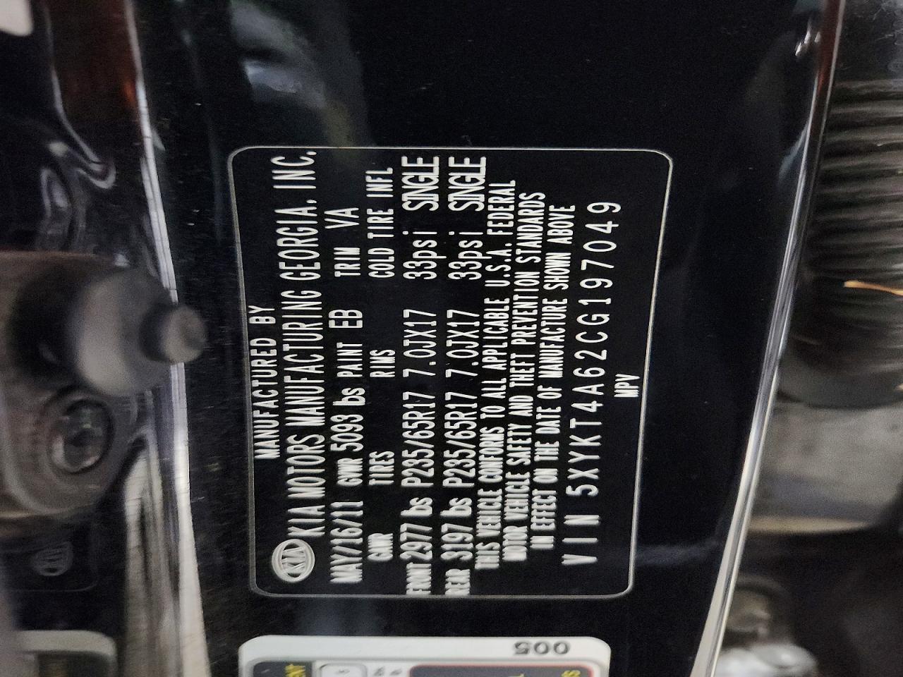 2012 KIA SORENTO