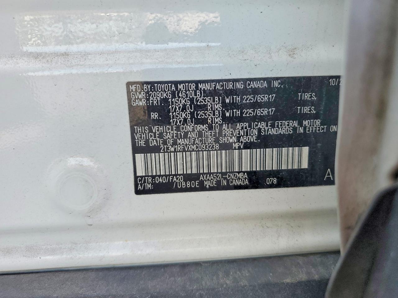 2021 TOYOTA RAV4