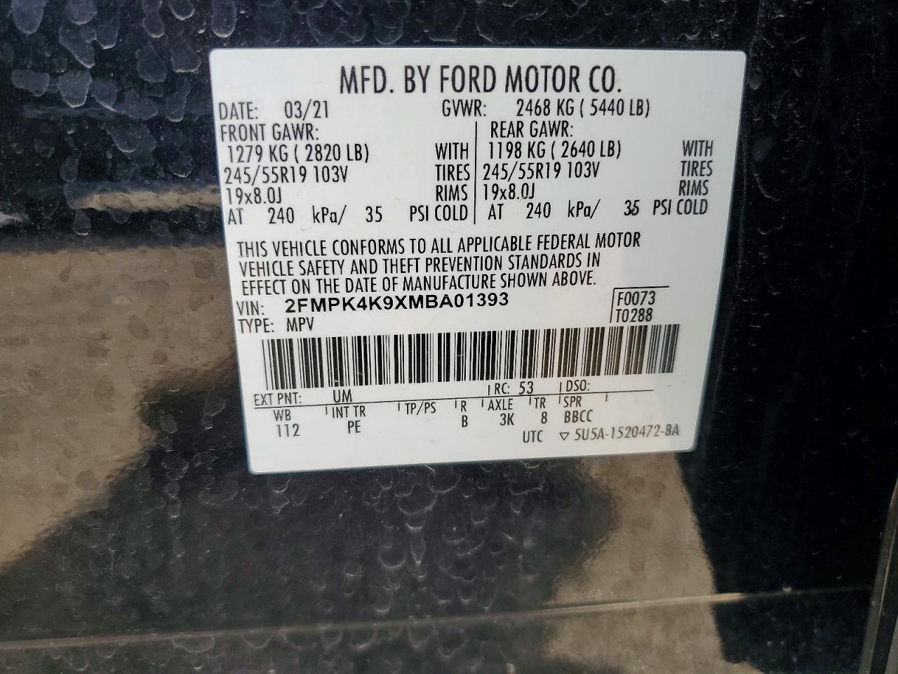 2021 FORD EDGE