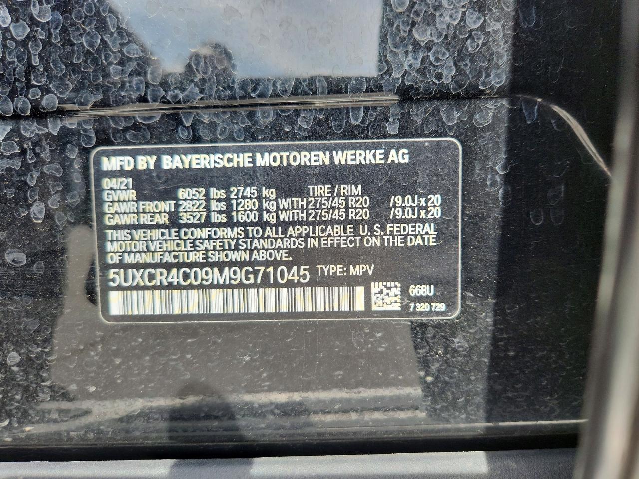 2021 BMW X5