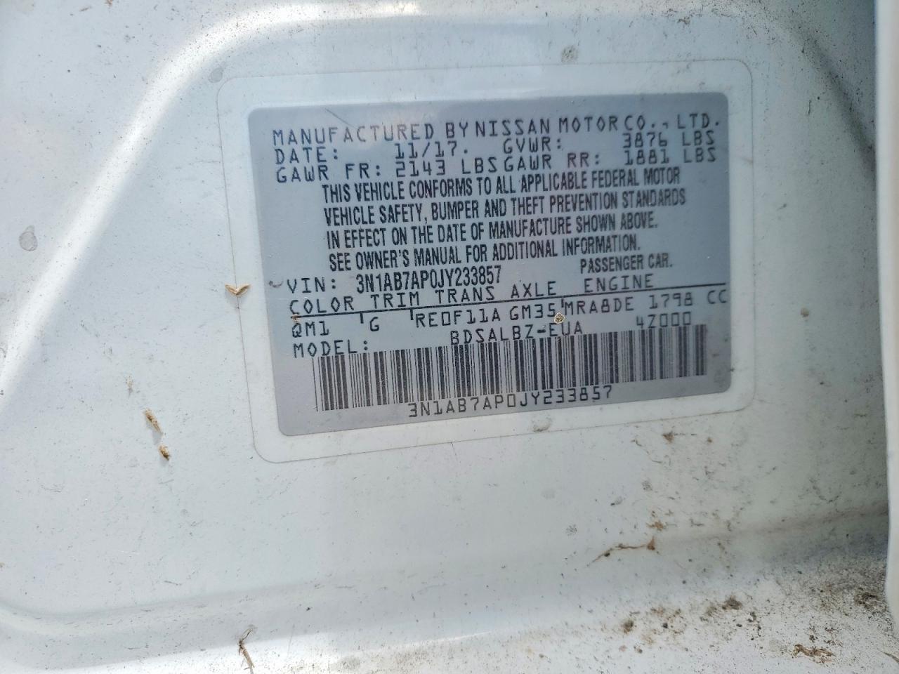 2018 NISSAN SENTRA