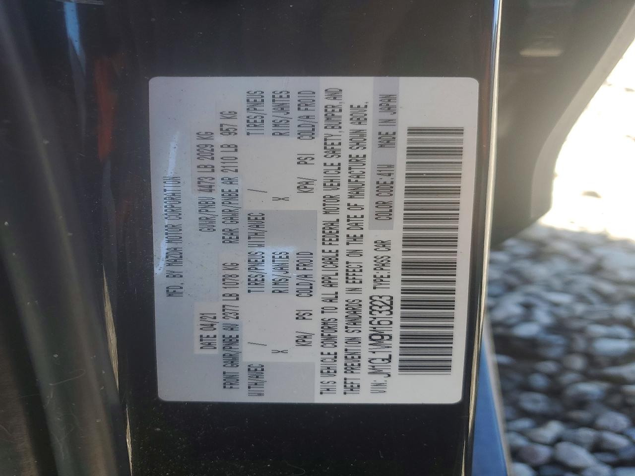 2021 MAZDA 6