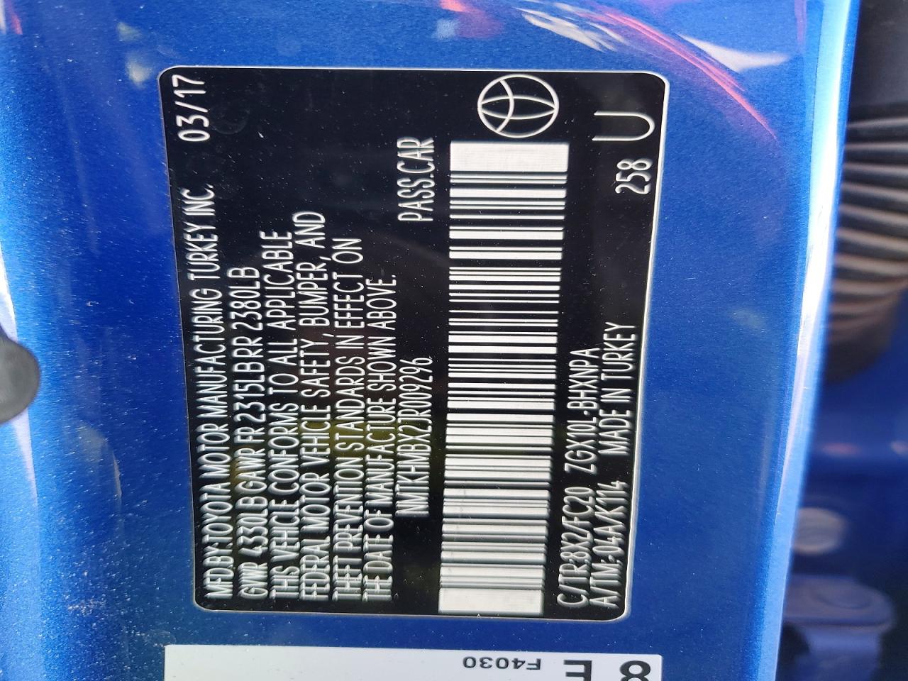 2018 TOYOTA C-HR