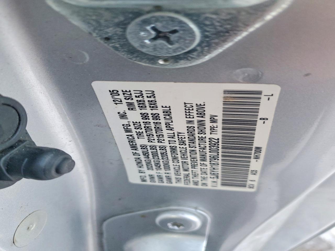 2006 HONDA ELEMENT
