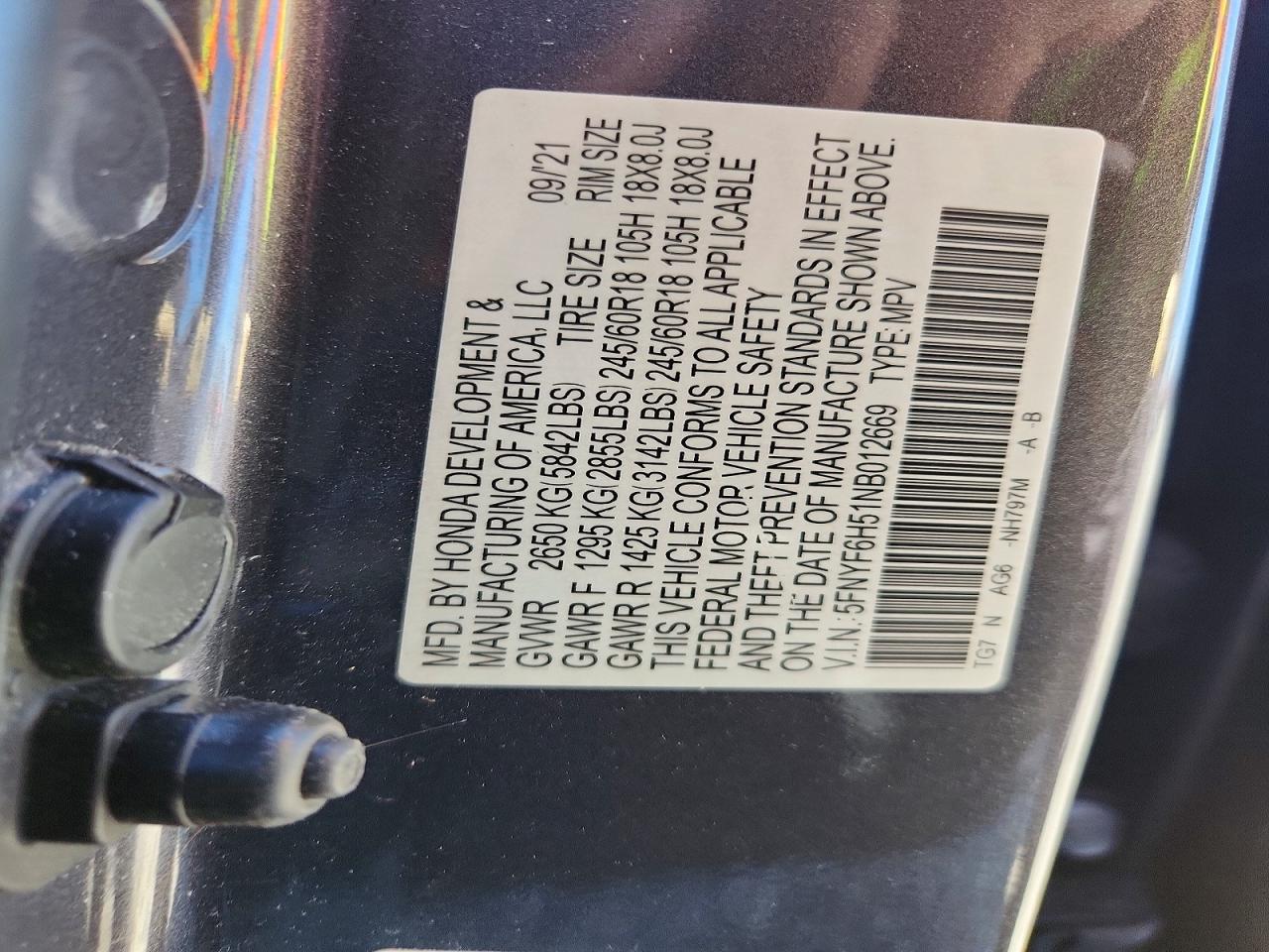 2022 HONDA PILOT
