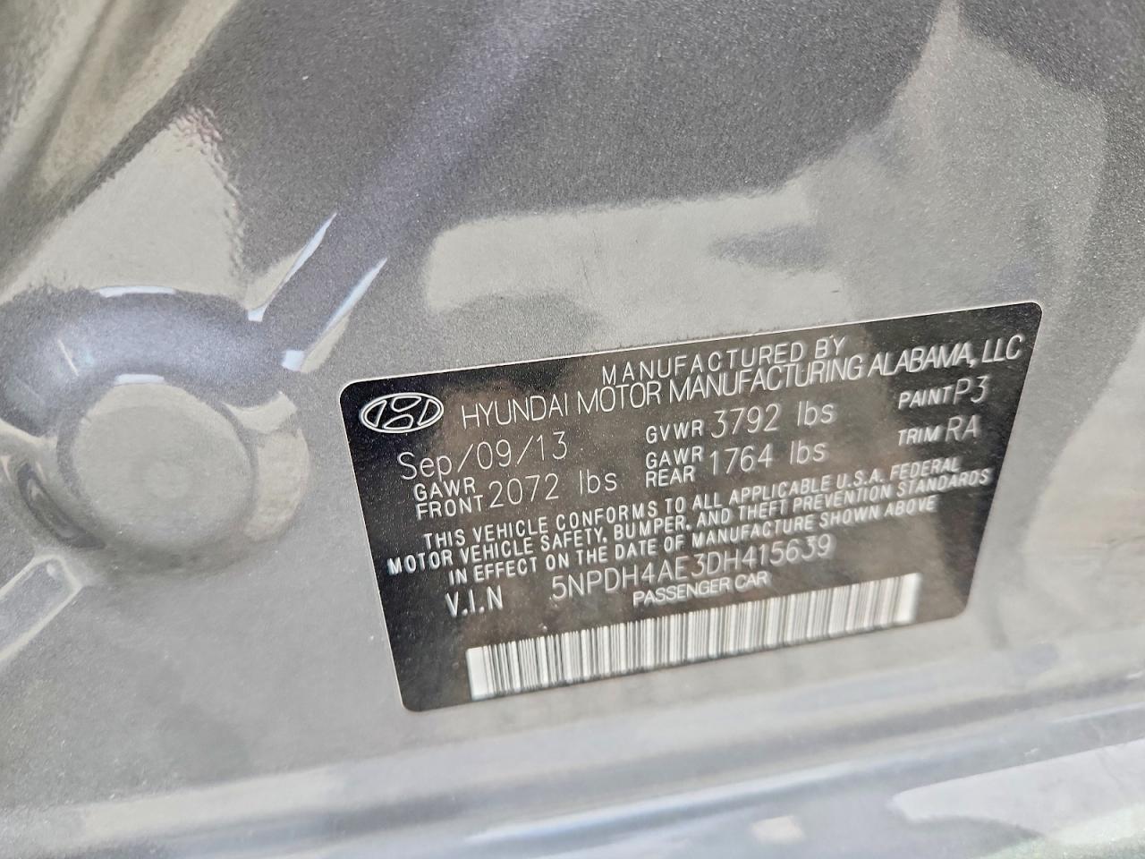 2013 HYUNDAI ELANTRA