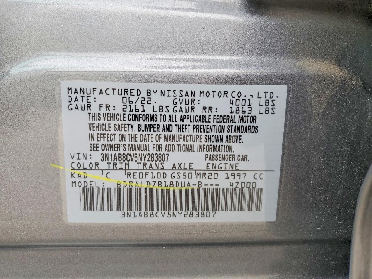 2022 NISSAN SENTRA