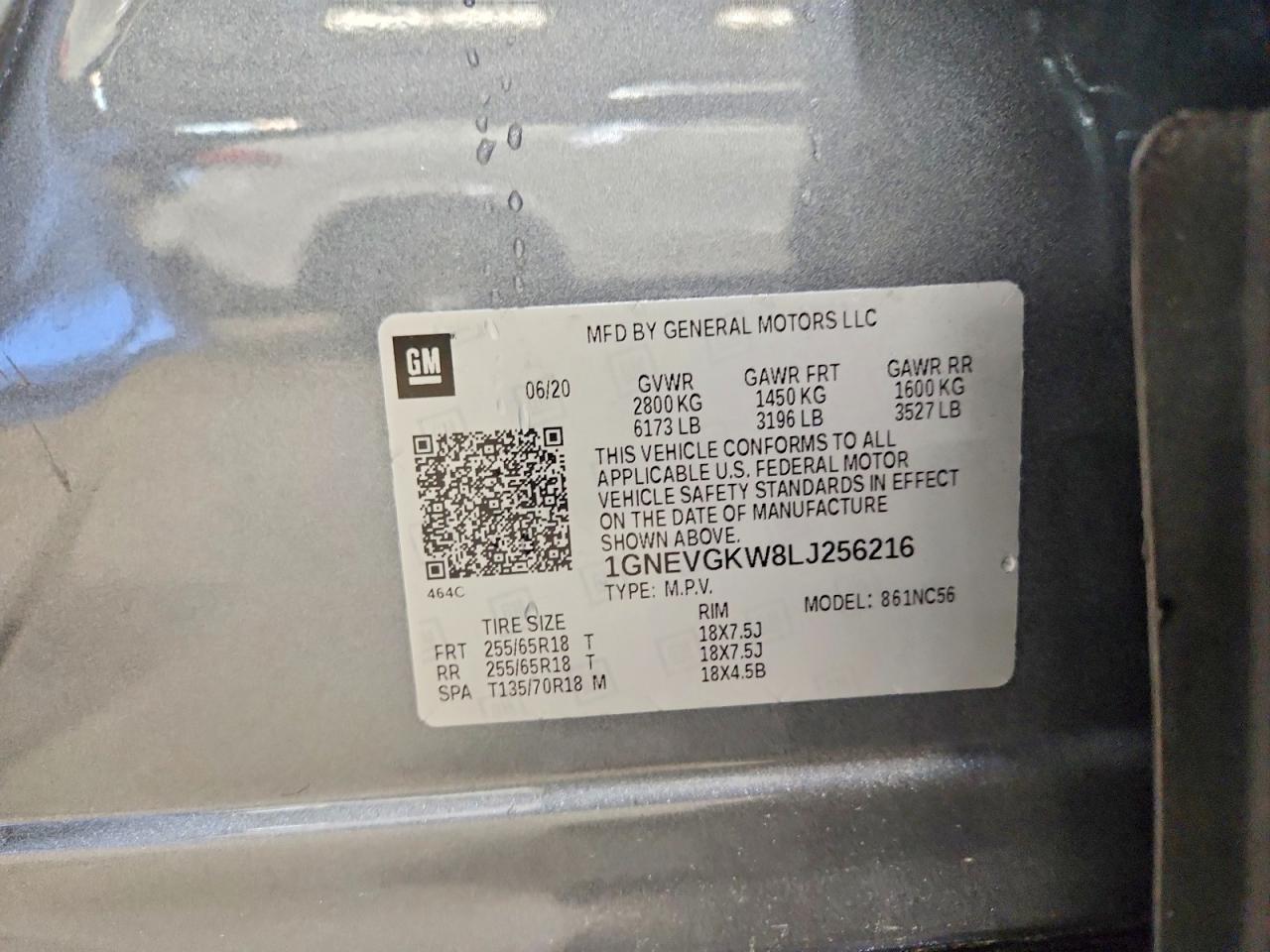 2020 CHEVROLET TRAVERSE